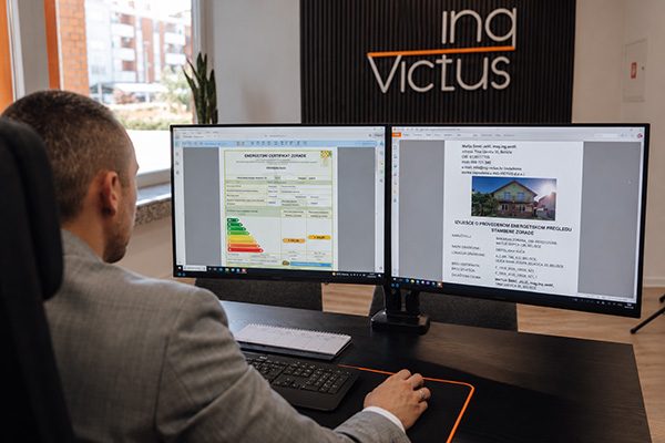 Energy certificate of a property ING-VICTUS