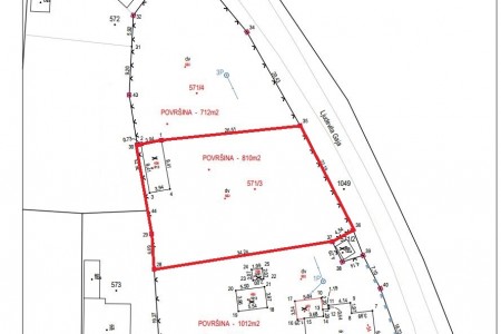 Bistrinci, građevinsko zemlji&scaron;te, 810 m2