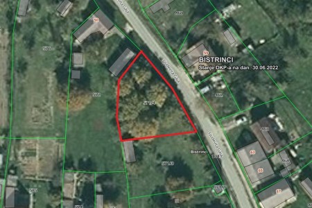 Bistrinci, građevinsko zemlji&scaron;te, 712 m2