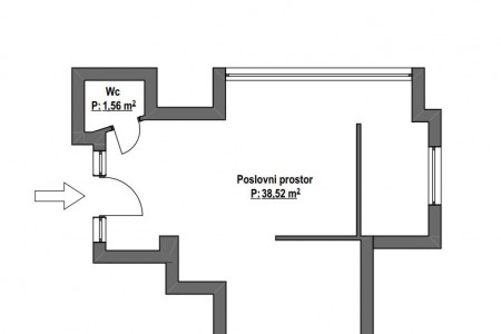Beli&scaron;će, centar, poslovni prostor, 40 m2 - NAJAM