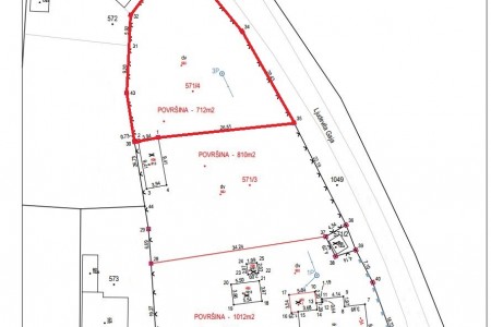 Bistrinci, građevinsko zemlji&scaron;te, 712 m2