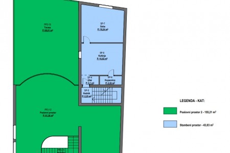 Osijek &ndash; Martina Divalta | Poslovni prostor 364 m&sup2; 